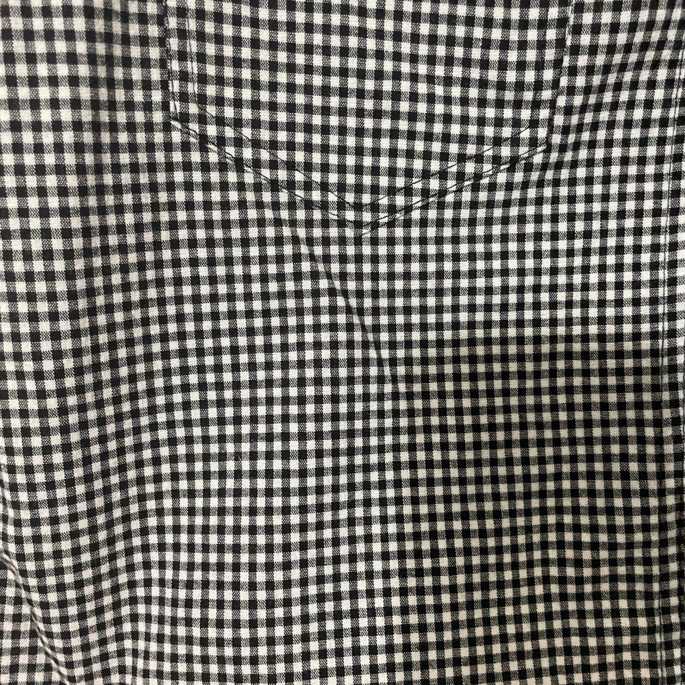 Forever 21 Black White Gingham Check Mini Skirt Five Pocket‎ Womens Large